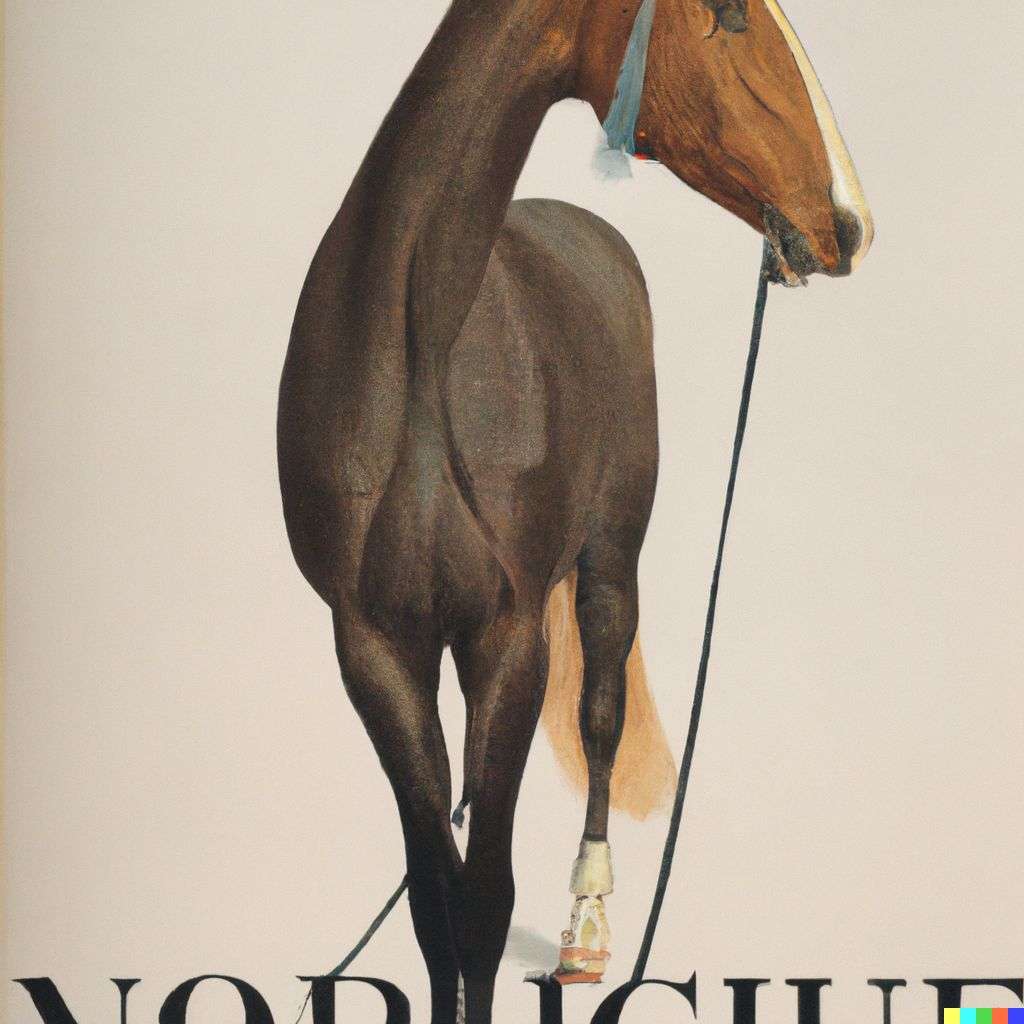 a horse, front cover of Vogue, 1930